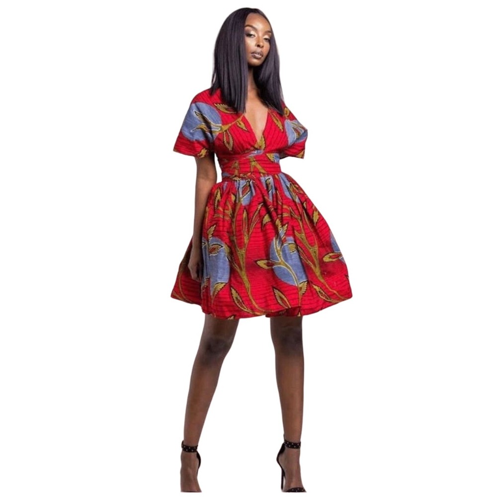 African Print Infinity Dress - Picture 5 of 10